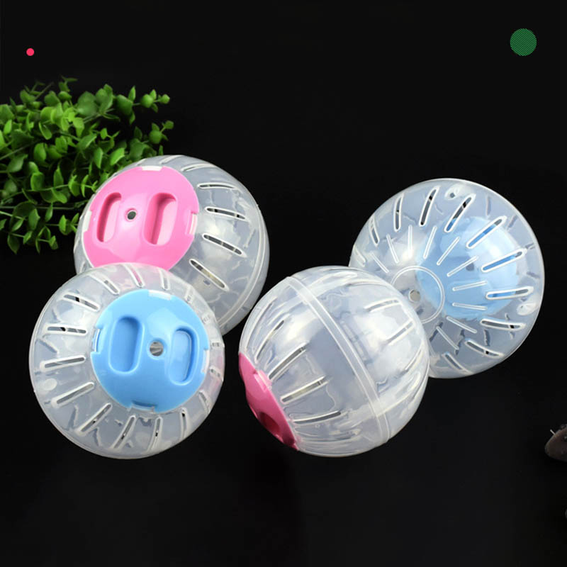 Hamster Exercise Balls Pet Products Cute Plastic Mice Jogging Ball Breathable Clear Ball Hamster Supplies Gerbil Rat Toy 2 Size