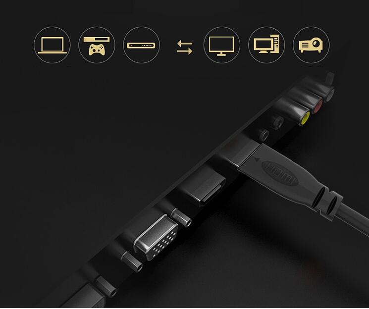 Câble micro-HDMI (Type D) à HDMI (Type A) 15 pi plaqué or v1.4