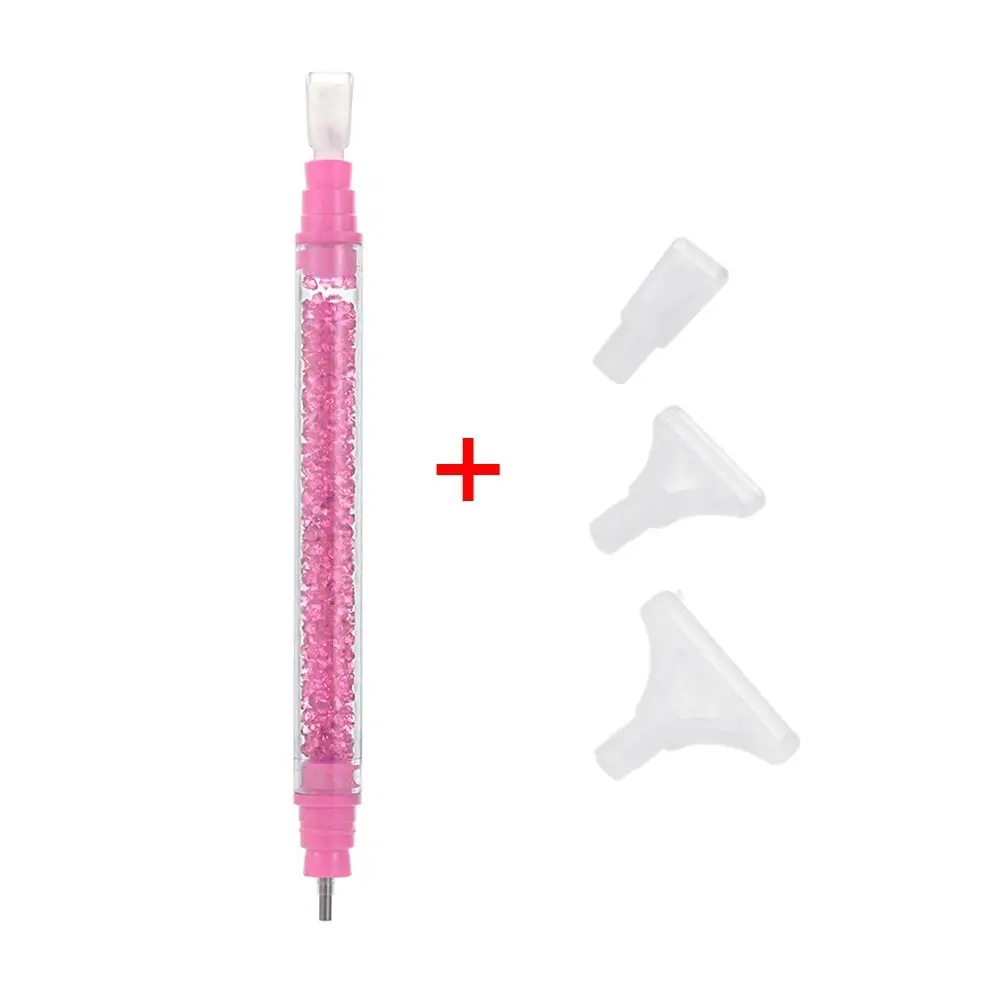 Stylo de peinture au diamant 5D en résine, stylos perceuse à pointe en résine, point de croix, broderie, bricolage, artisanat, nail art, accessoires de couture, , 1 ensemble: Black