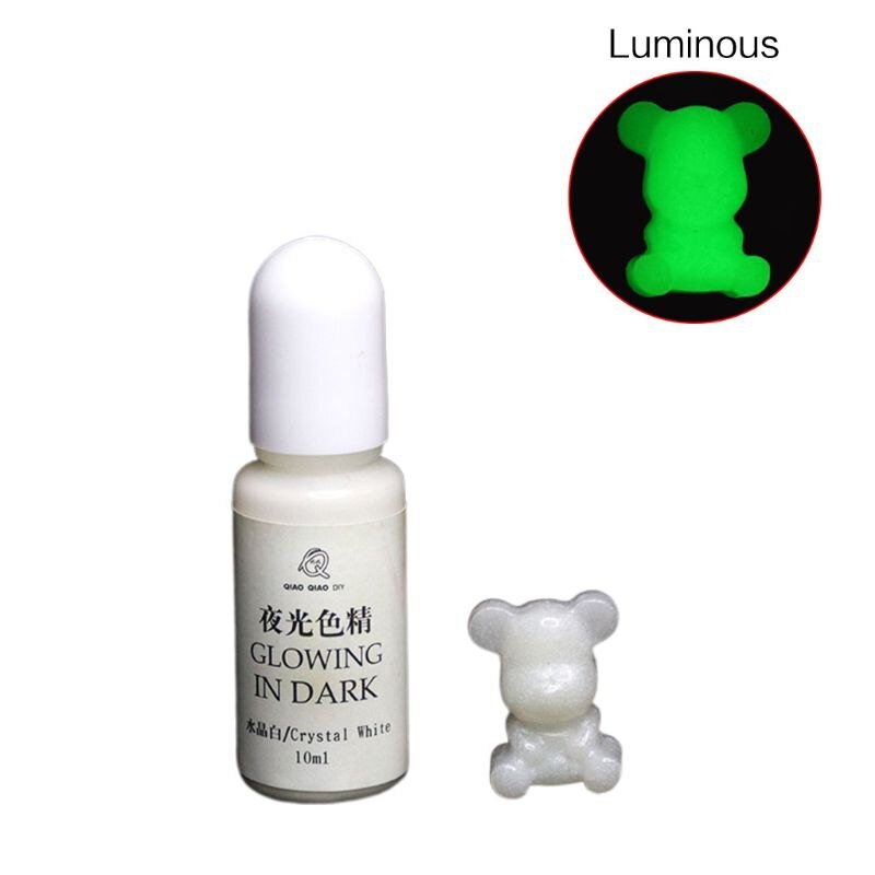 Lysende flytende pigment håndlaget ab lim uv epoxy mold filler håndverk smykker gjør diy toning materiale