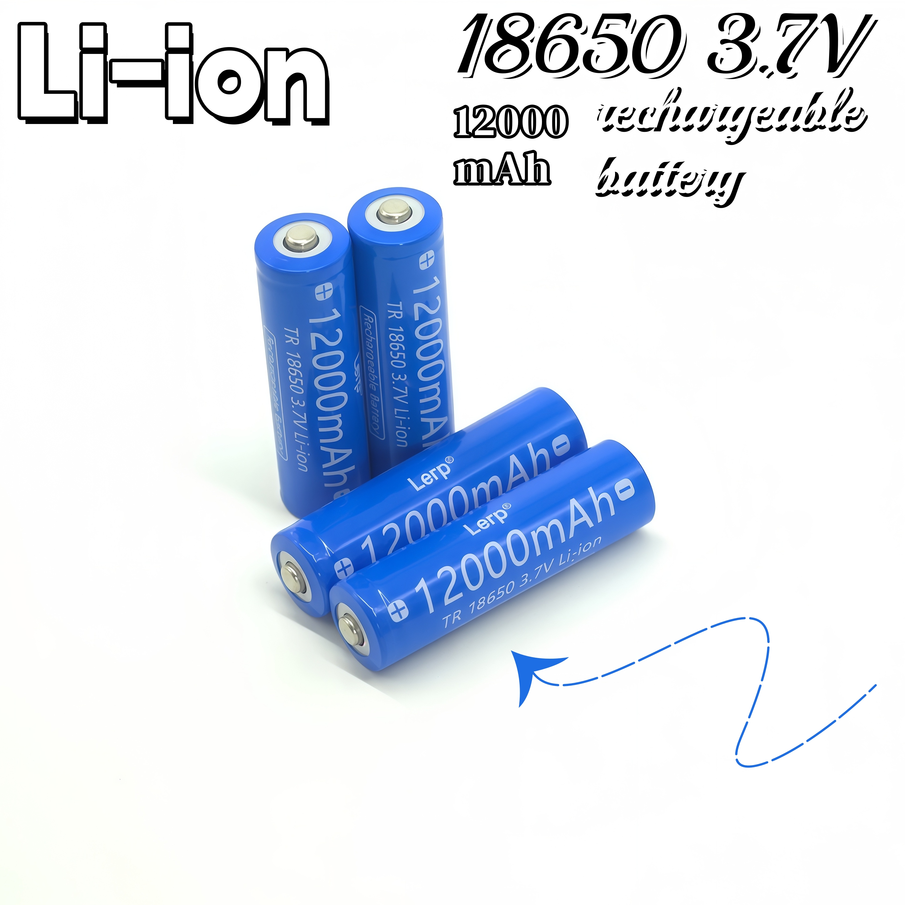 Batteria al litio ricaricabile 3.7v 18650 12000 + caricabatterie: ampiamente utilizzata per torce elettriche e vari dispositivi elettronici