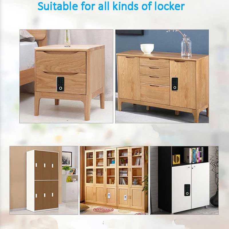Small Smart Electronic Password Keyless Mini Biometric Fingerprint Cabinet/Door/Wardrobe/Drawer Locker Lock For Home/Office/Gym