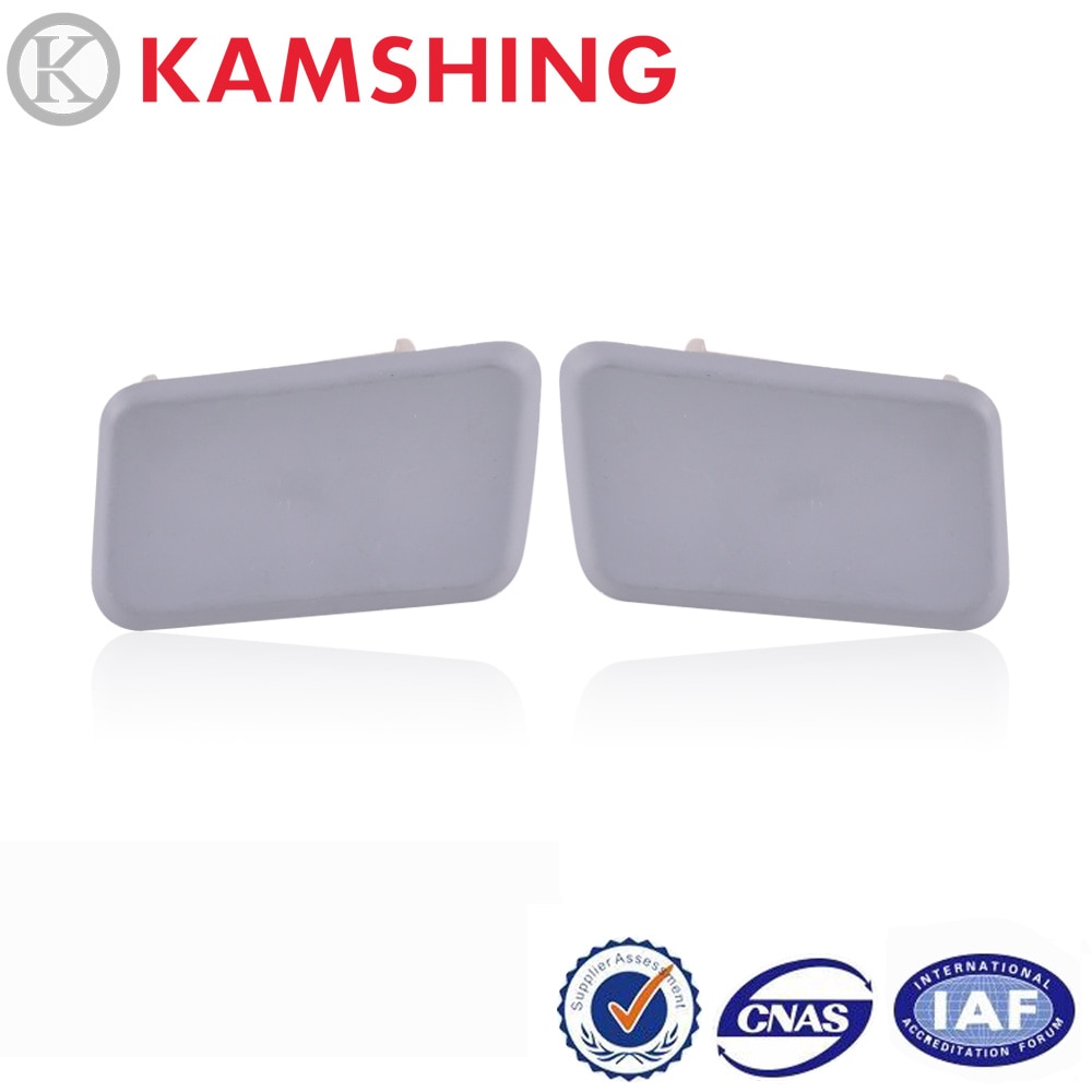 CAPQX 1Pair For BMW X3 E83 M 2003 Car Left & Right Headlight Washer Primed Nozzle Jet Cover Cap 61673416176 61673416175