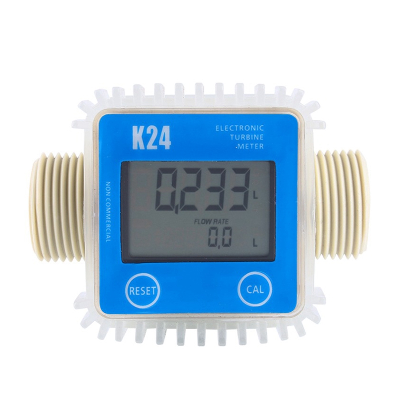 1 Pcs K24 Lcd Turbine Digital Fuel Flow Meter Veel Gebruikt Voor Chemicaliën Water: Default Title