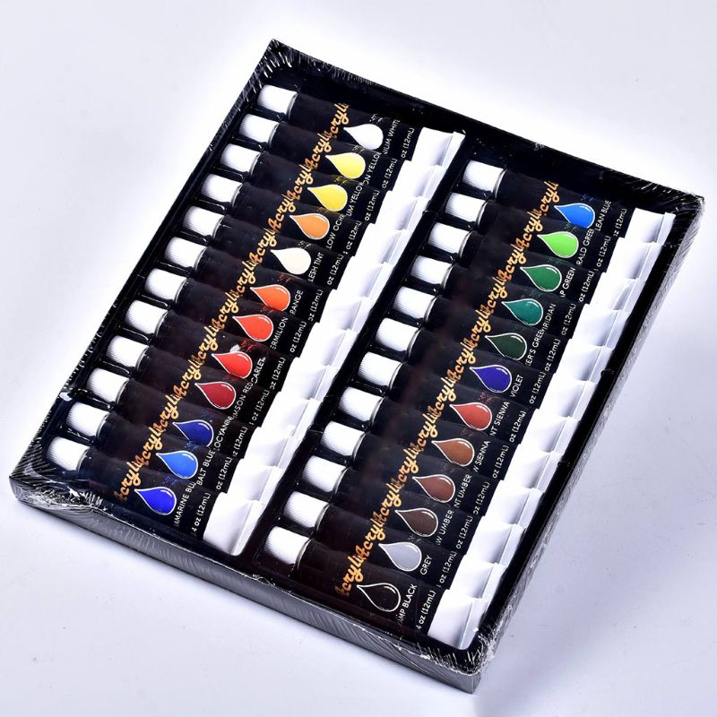 12ml 24 Colors Acrylic Paint Drawing Painting Pigm... – Grandado