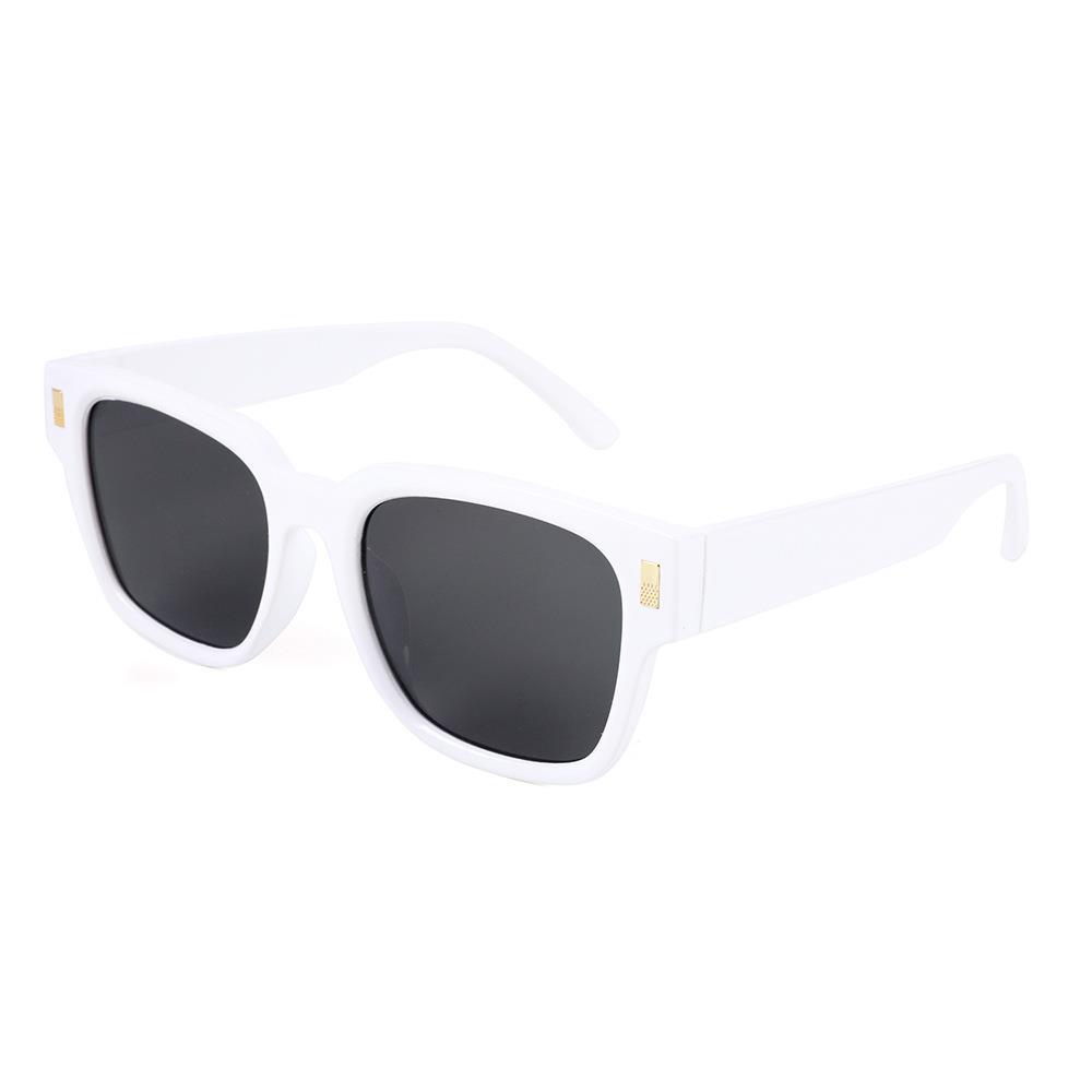 Quadratische Rahmen Damen Sonnenbrille dünne Sonnenbrille Männer und Frauen Brillen: Grau