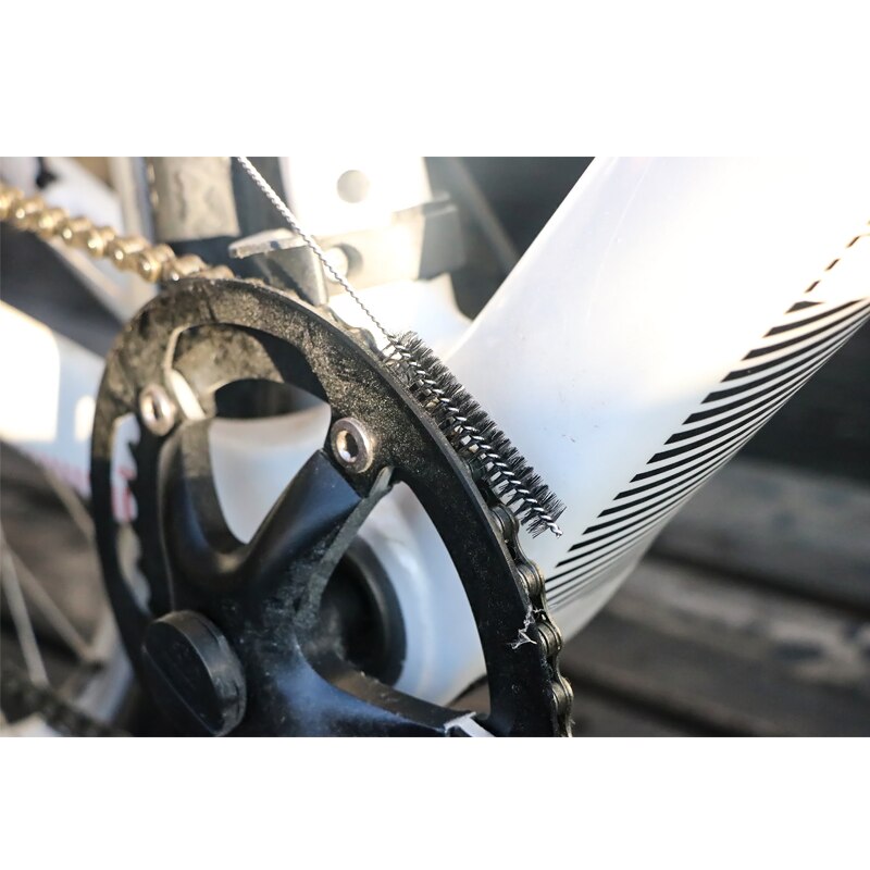 Cepillos de limpieza de cadena de bicicleta, herramientas de limpieza para el cuidado de la bicicleta, elimina la suciedad, multifunción