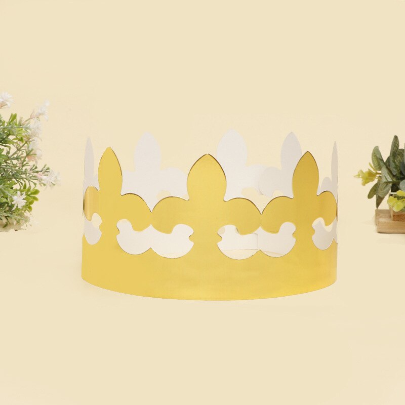 30 Stks/set Goud Zilver Verjaardagsfeestje Hoeden Papier Crown Kids Verjaardagsfeestje Supplies Partij Kroon Hoed Cap Viering Bruiloft Decor: M18