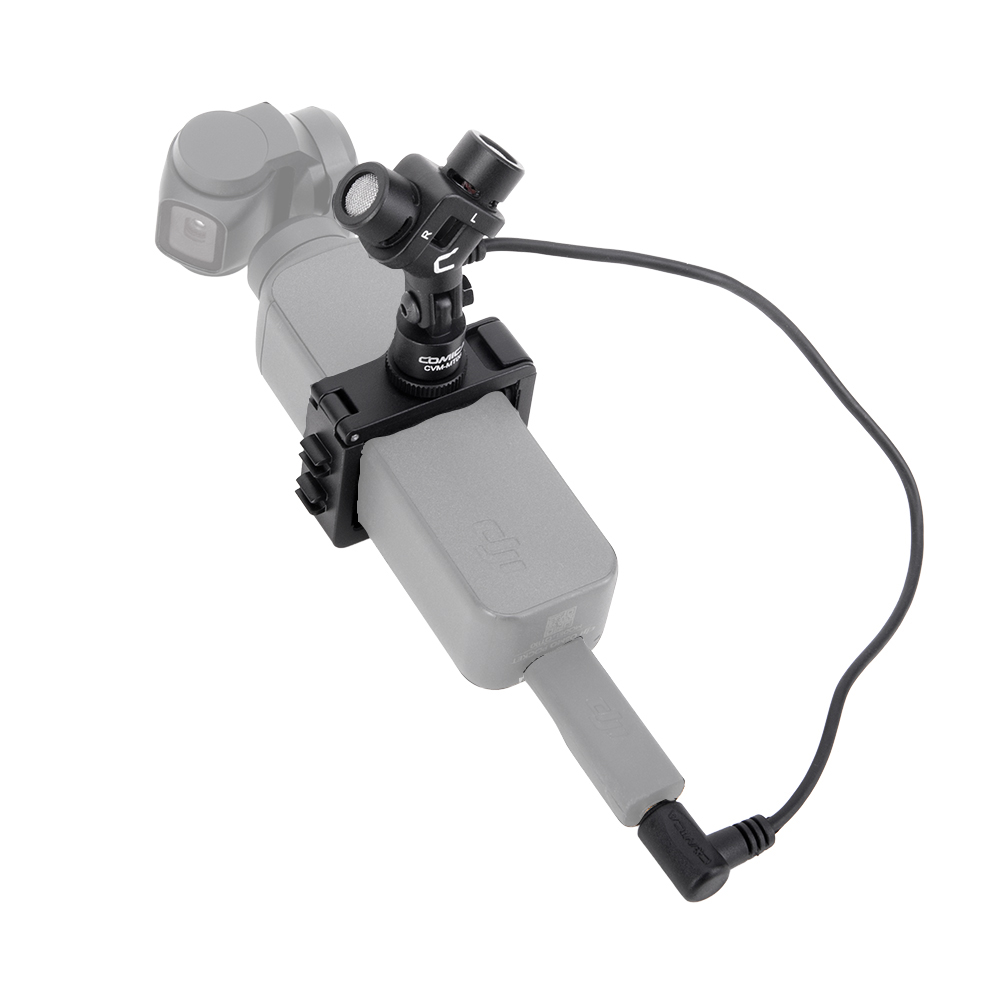 Comica CVM-MT06 di Movimento del Microfono XY Stereo A doppio Microfono A Condensatore Cardioide Macchina Fotografica di Azione Video Mic per DJI Osmo Tasca (3.5 MILLIMETRI TRS)