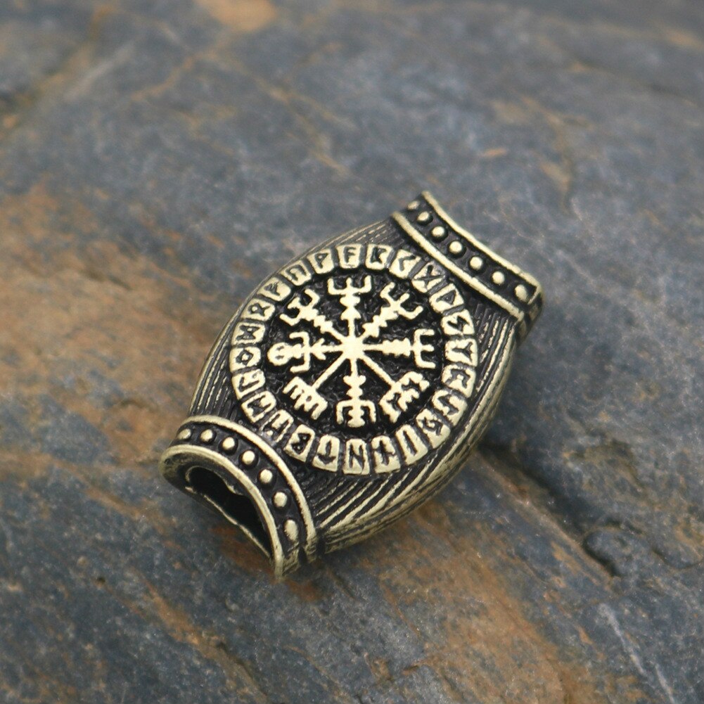 1-5 stücke Wikinger Rune Haar Bart für Haar flechten Schmuck, Der Haar Bart Handwerk Schmuck DIY Große See perle Zubehör