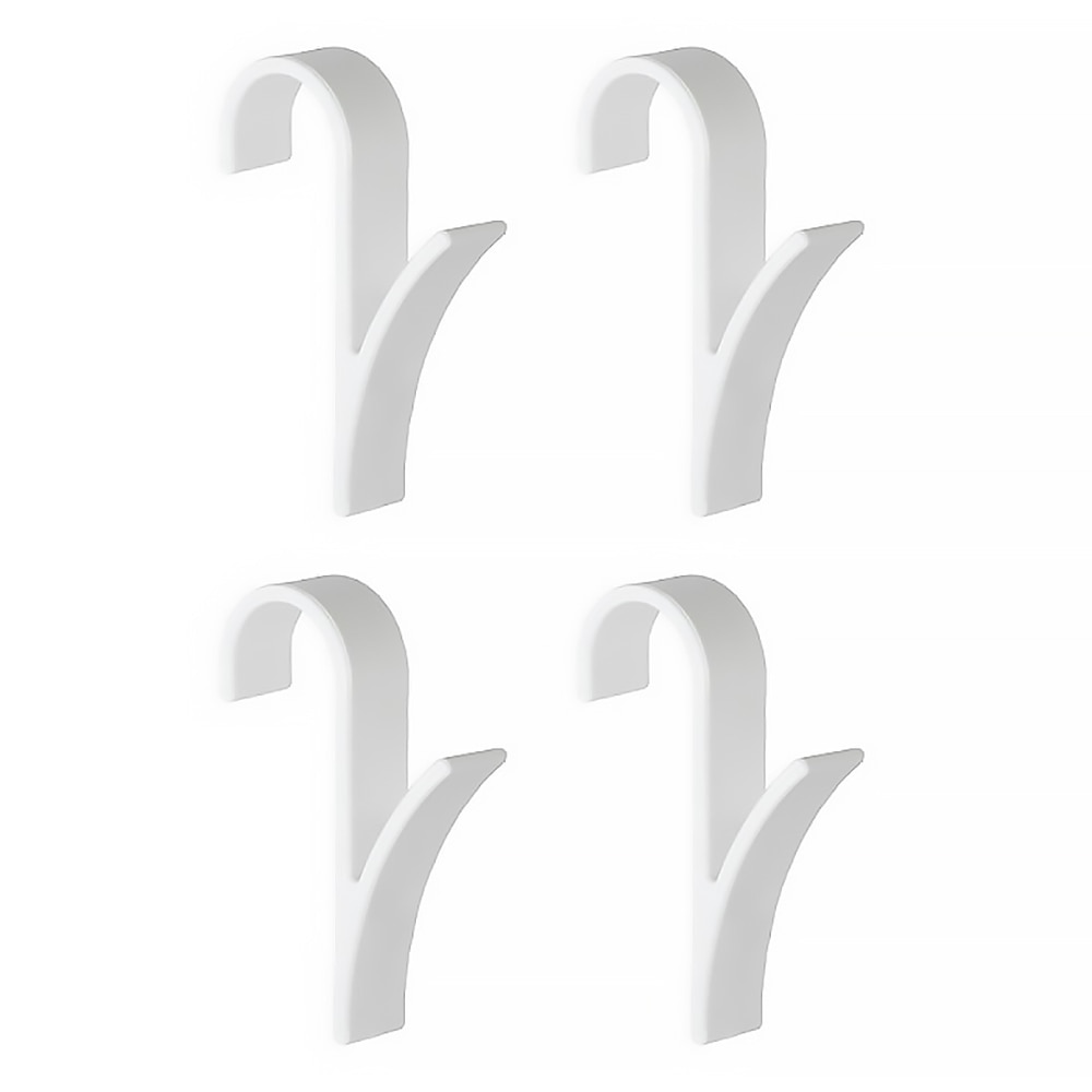 Colgador de 1/4/6 Uds de gran para radiador de toallas con calefacción, gancho de baño, colgador de ropa, percha Plegable para bufandas, toallero de baño: 4pcs