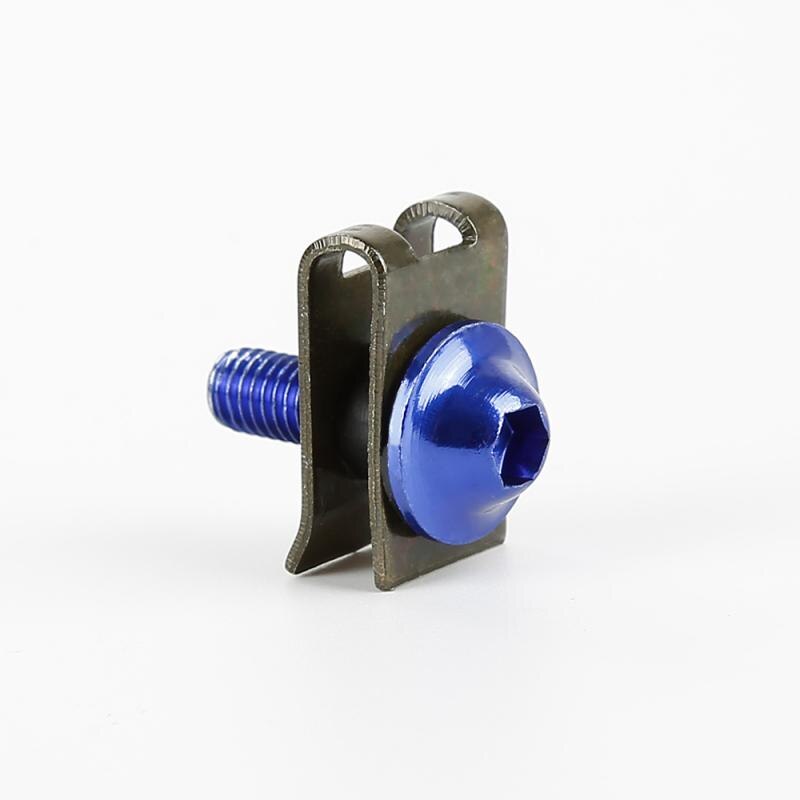 Tornillos de carenado de M5 multicolor para motocicleta, Clips de sujeción de velocidad, tornillos y tuercas de Metal, accesorios para Moto, 10 piezas, 5x16mm