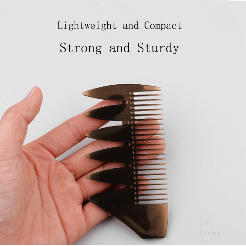 Wide Tooth Hair Comb Beauty Salon Hairdressing Brush for Men Women Double Sided Hairbrush Back Comb Fork Comb Hair Styling Tool