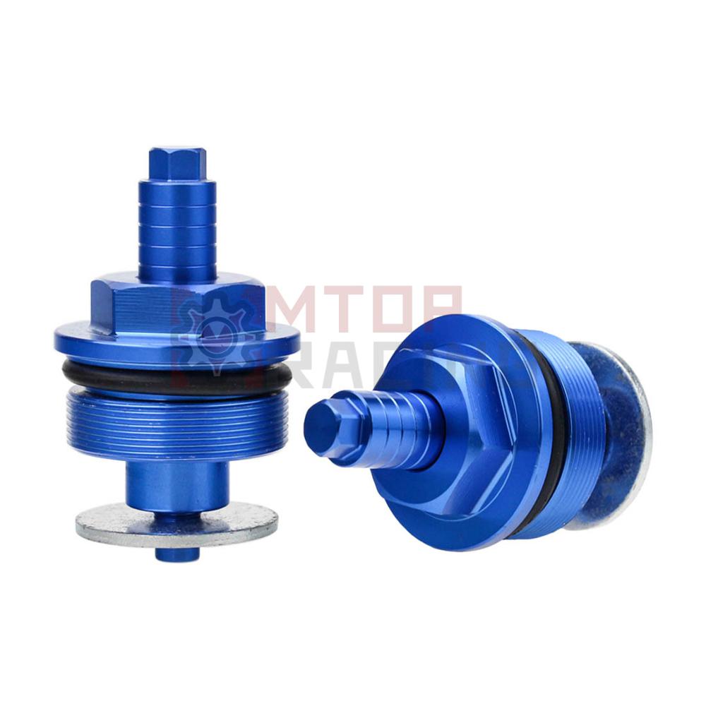 Preload Fork Caps For Yamaha FZX250 ZEAL SRV250 TDR125 38mm Hexagonal Adjustable Fork Bolts Black Silver Blue