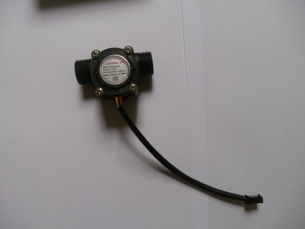 Water flow sensor flowmeter Hall flow sensor Water control 1-30L/min 2.0MPa YF-S201