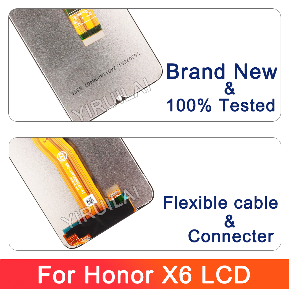 6.5 "pour Huawei Honor X6 LCD affichage numériseur pièces de rechange avec cadre pour Honor X6 VNE-LX1 VNE-LX2 VNE-LX3 LCD