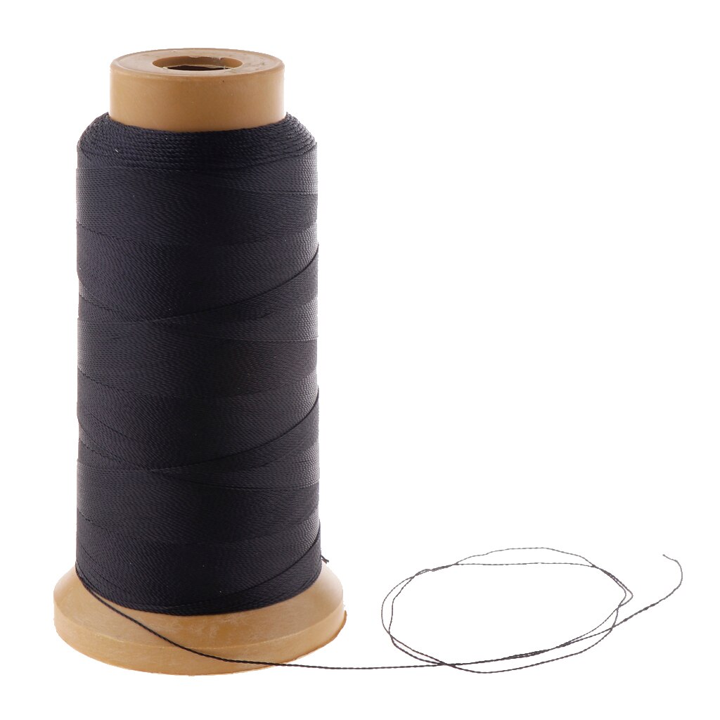 210D Strong Polyester Sewing Thread 550M / 600Yards Each Spool for DIY Hand and Sewing Machine: Black 