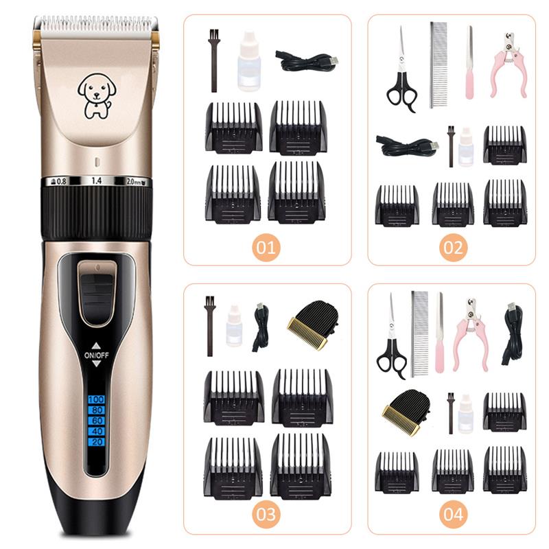 Pet Dog Hair Clippers Grooming Electric Scissor Rechargeable Cordless Shaver Low Noise Haircut Tool Pets Haircut Machine