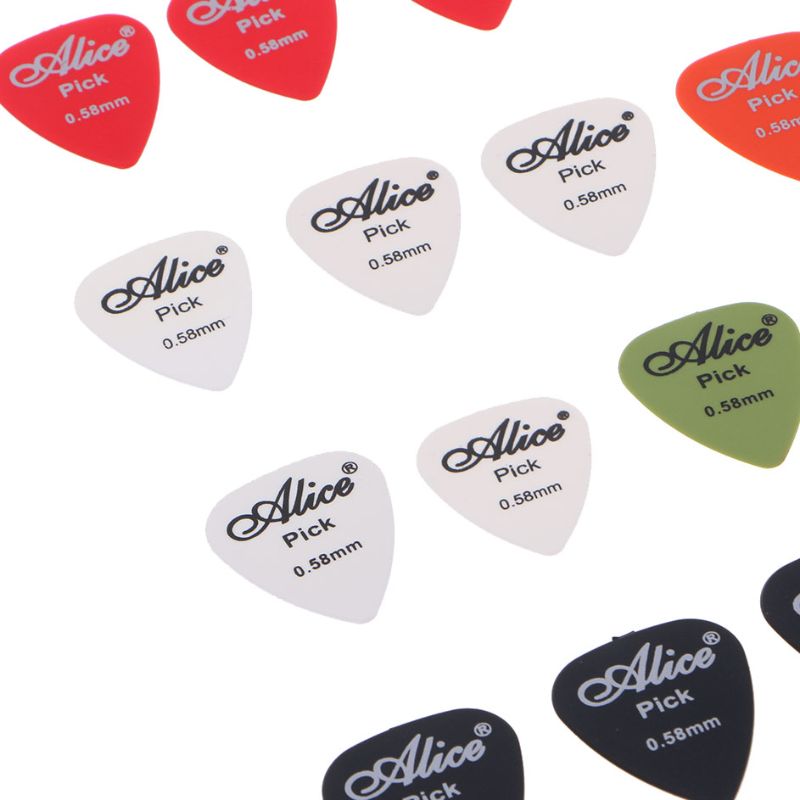 20 stk. 0.58mm glatte nylon gitarplekter plekter plekter holdbarhet