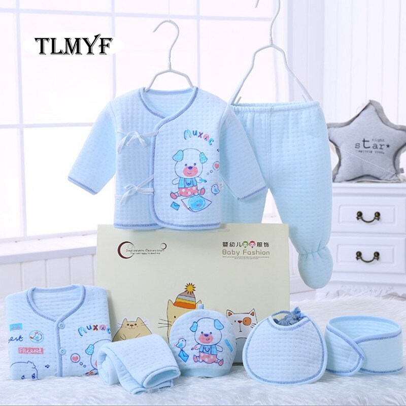 7pcs/set Boutique Newborn Baby Set 100% cotton 0-3months infant underwear Grooming & Healthcare Kits OE002