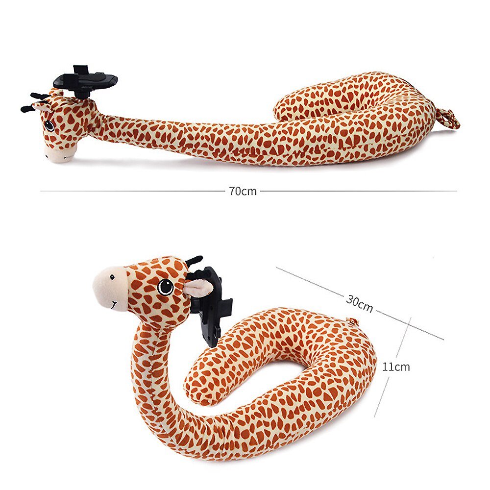 Oreiller de voyage en forme de U | Avec SUPPORT pour téléphone, mousse à mémoire de forme, SUPPORT de cou, repose-tête, coussin pour avion