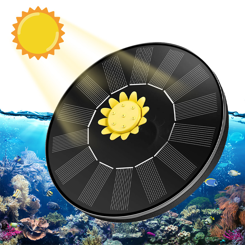 Solar Power Floating Fountain Garden Waterfall Fountain garden decoration outdoor Solar Panel Powered Fountain Floating Water