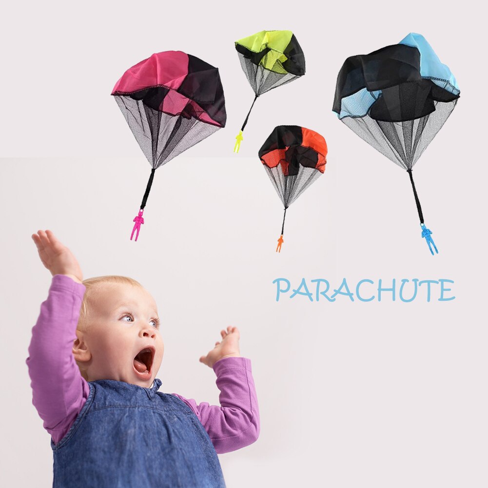 Gemonteerd Modelbouw Kits Tool Mini Hand Gooien Paraplu Speelgoed Outdoor Game Play Educatief Soldaat Parachute