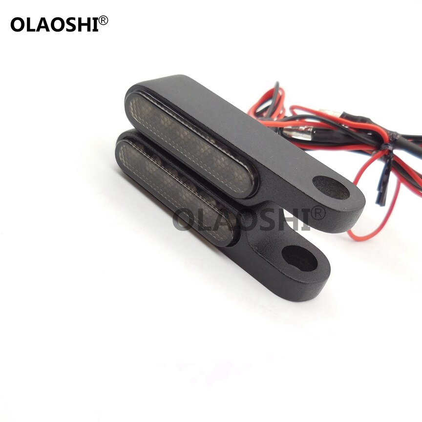 2 sztuk E24 motocykl kierownica robić skutera migacz bursztynowy lampa mini wskaźniki światło światło kierunkowskazu doprowadziło czarny aluminium wyczyść/dym: czarny-palić-L