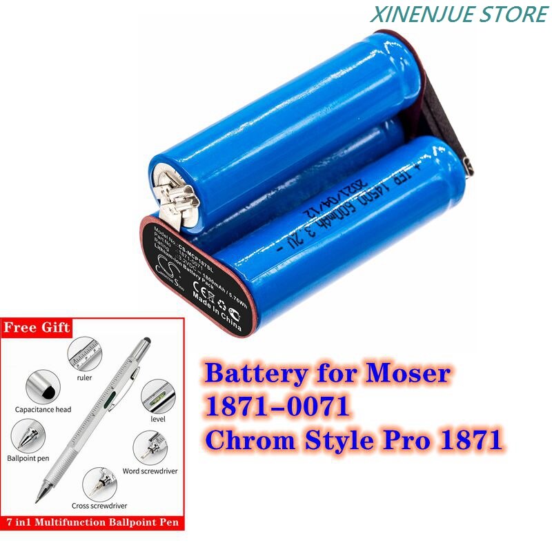 Elektrische Tondeuse Batterij 3.2V/1800Mah/5.76Wh 1871-0071 Voor Moser Chromstyle Pro 1871