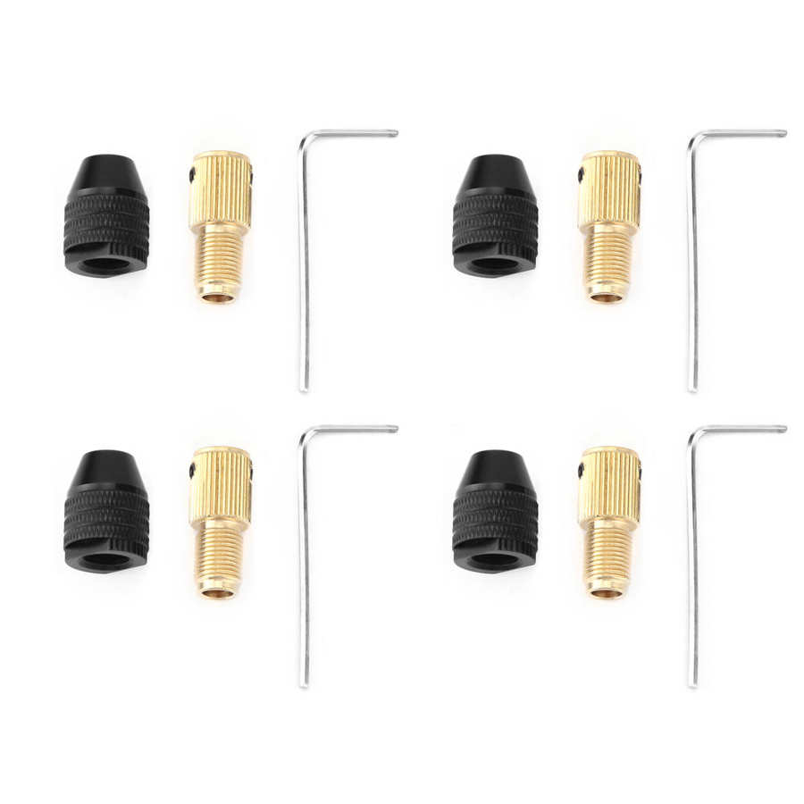 0,3-3,4mm Mini Bohrfutter Adapter Collet Selbst Anziehen Futter Mini Elektrische Bohrfutter Drehen Werkzeug Spannfutter