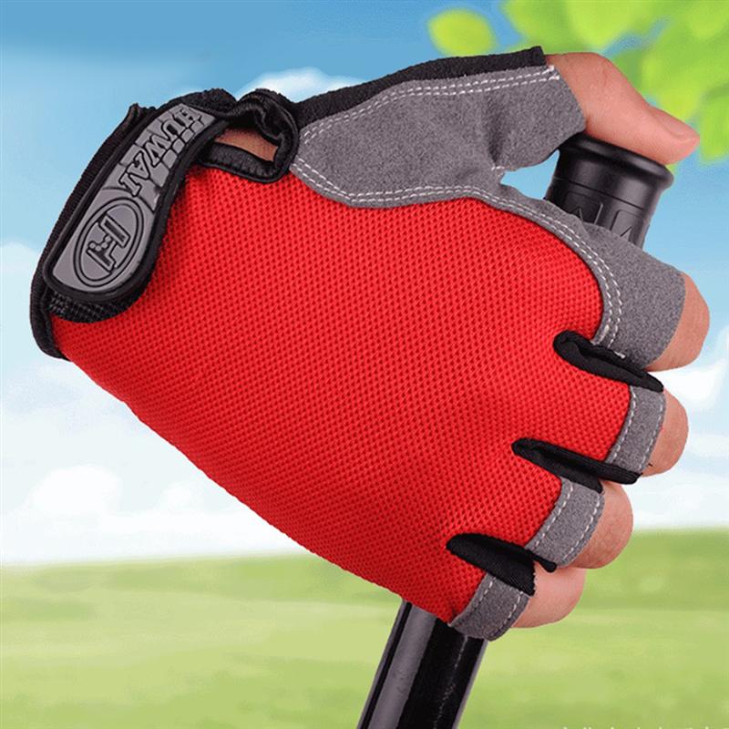 1 paar Handschoenen Zon Blok Outdoor Fietsen Vissen Half Vinger Handschoenen Sport Handschoenen Voor Vrouw Mannelijke Man