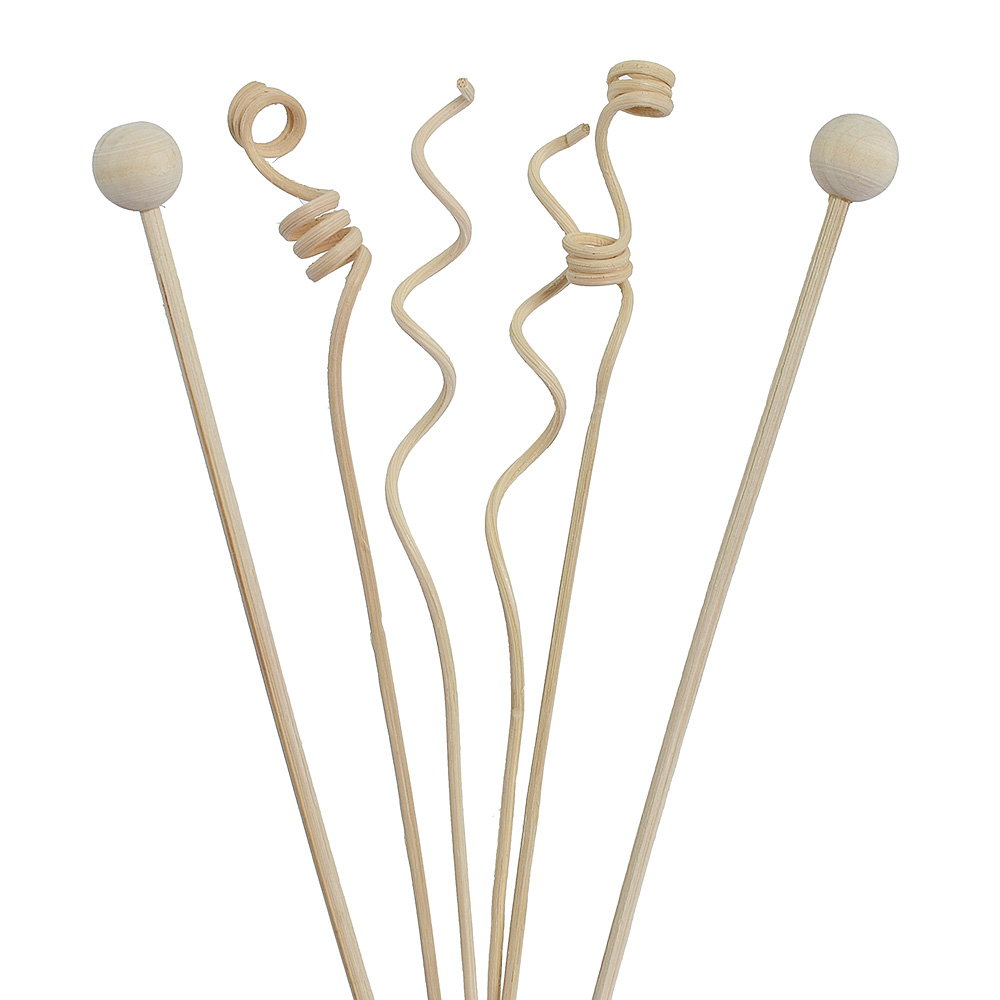 6 stk. /8 stk. /9 stk. kunstige blomster rattan rør duft aroma diffuser refill stick gør-det-selv blomster