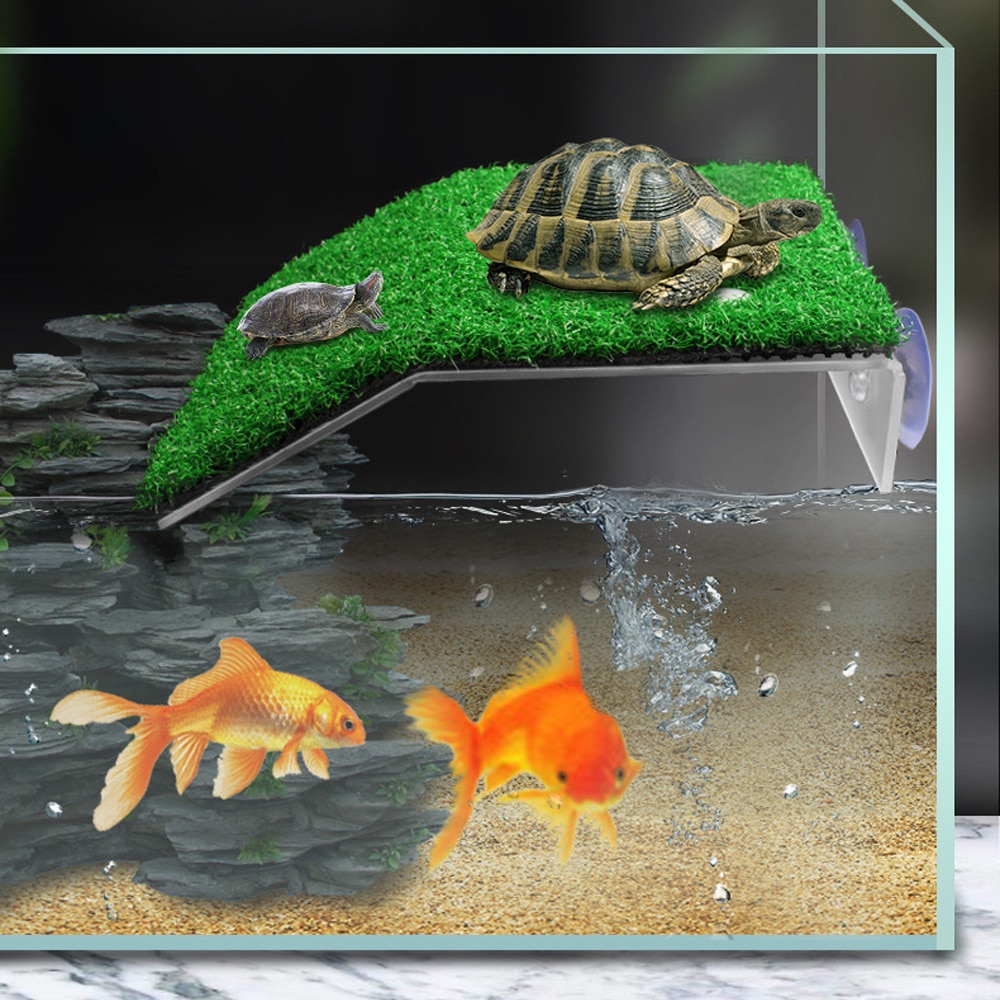 Schildpad Koesteren Platform Aquarium Decor Acryl Schildpad Eiland Aquaria Moss Klim Eiland Voor Turtles Reptiel Tank Decoratie