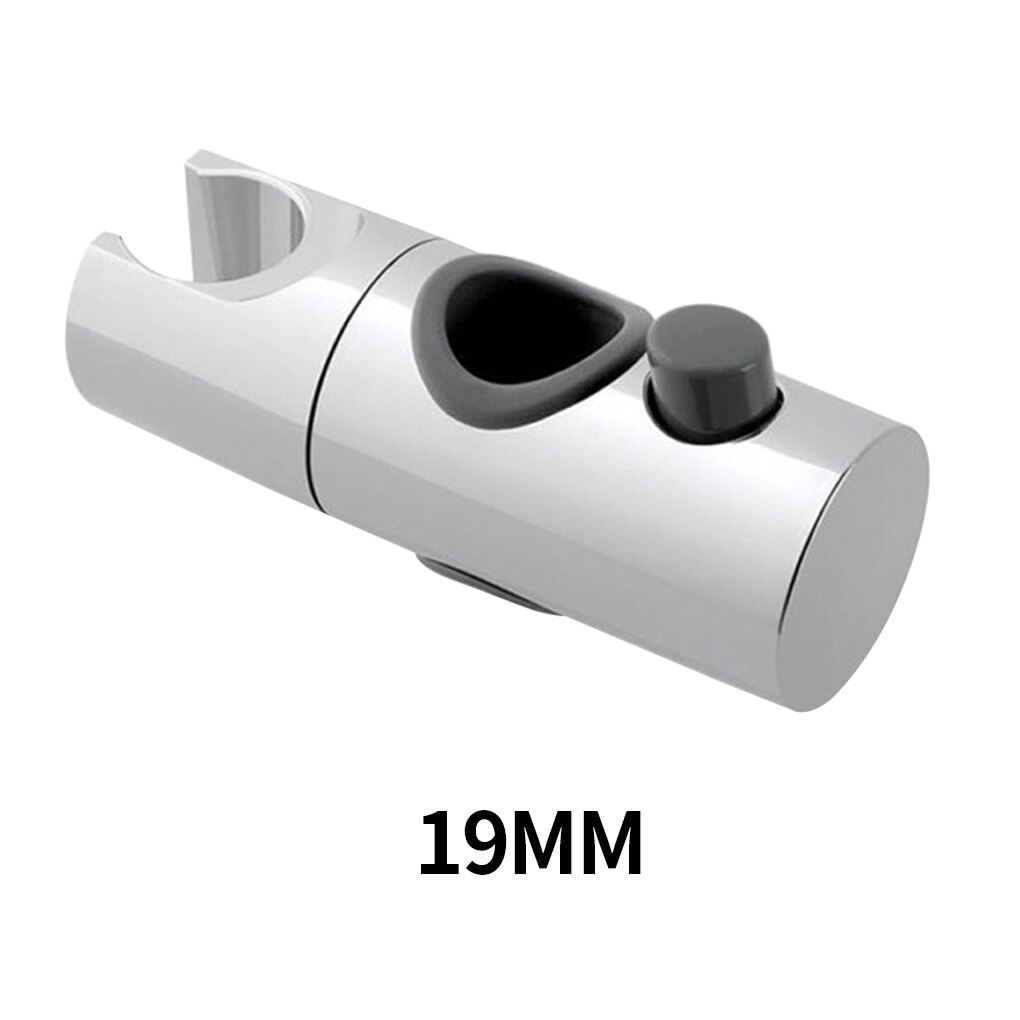 Bruser beslag brusestang holder justerbar 18 ~ 25mm abs krom brusehoved holder badeværelsestilbehør universal: 19mm