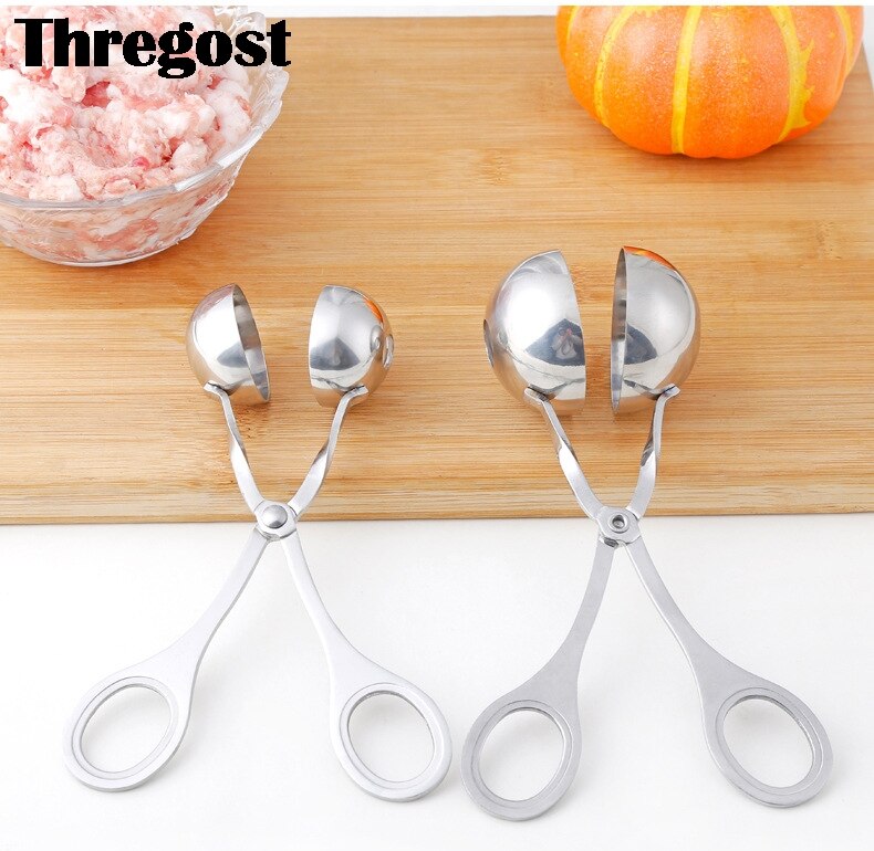 Stainless Steel Meatball Press Maker Meatball Fish Ball Clip DIY Fish Meat Rice Ball Maker