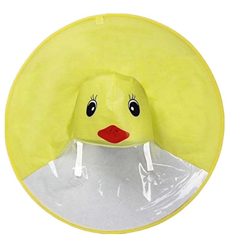 Chubasquero para niños, capa de pato amarillo, platillo volador, Poncho EVA, niño, niña, jardín de infantes, chubasquero rojo neto para bebé