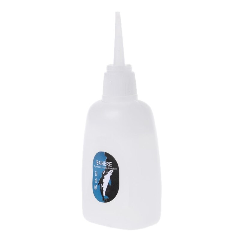 50ml pikavahvaa superliimaa 502 syanoakrylaattiliimaa puukumia, nahkaa 1 pc