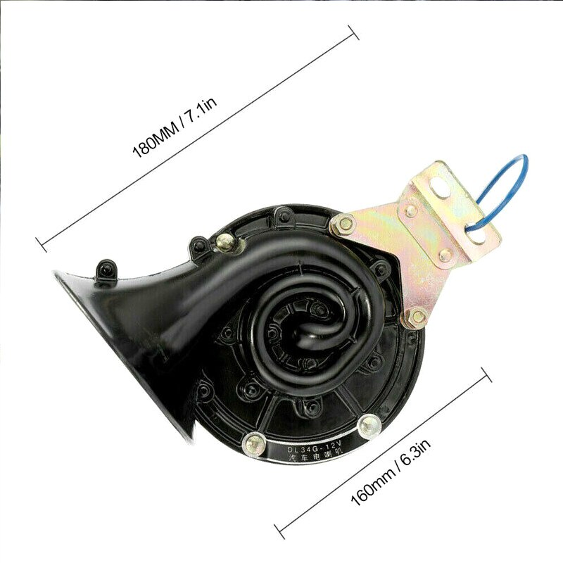 300DB 12V/24V elektryczna trąbka pneumatyczna głośny dźwięk zamiennik dla wściekłego samochodu ciężarówka łódź pociąg NJ88