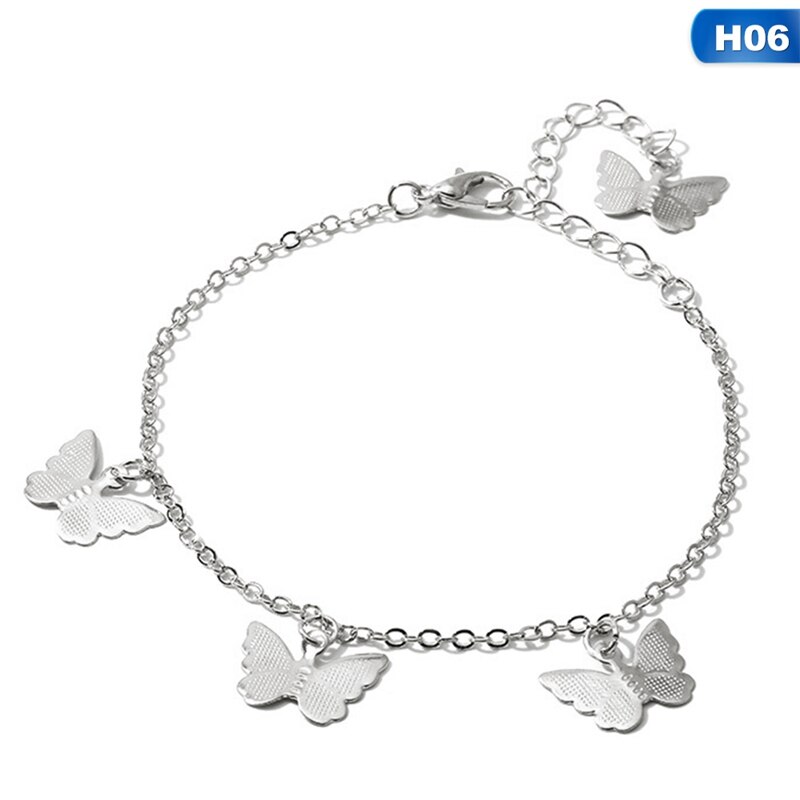 Rustfrit stål armbånd kvinder dejlige dyr sommerfugl strand armbånd armbånd smykker tilbehør: H06