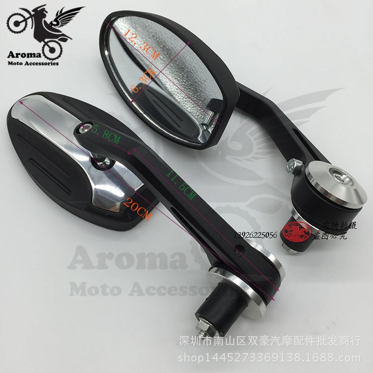 Motorbike onderdelen ATV Off-road dirt pit zijspiegels motocross scooter moto achteruitkijkspiegel motorfiets stuur end spiegels