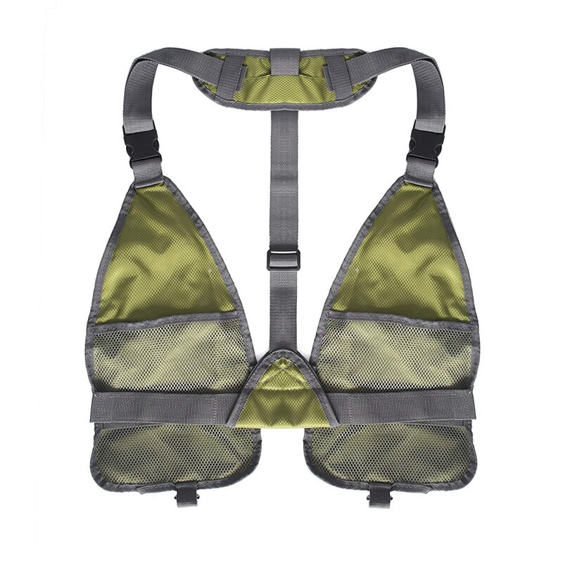 Outdoor Fishing Vest Multi Pocket Fly Fishing Clothes Jackets Tool Accessories Storage Chest Bag Utility Vests for Men: Default Title