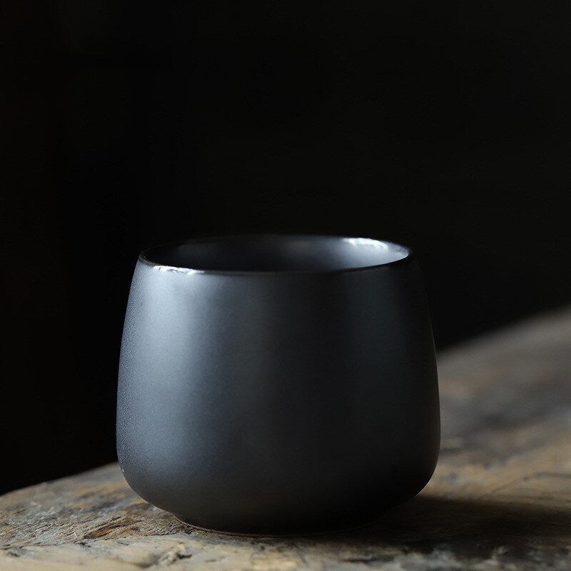 Tasse à thé en céramique de Style japonais, service à thé Kung Fu, service à thé, couleur, glaçage, poterie, tasse à thé fait à la main, rétro pour la maison: Rust glaze