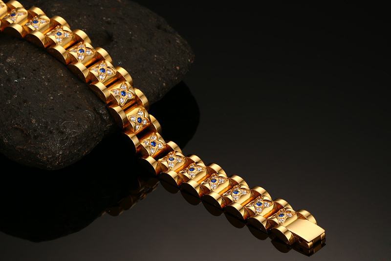 SIZZZ fabricantes lote reta de aço inoxidável casal Magnética ímã magnético ouro bracelet & bangle