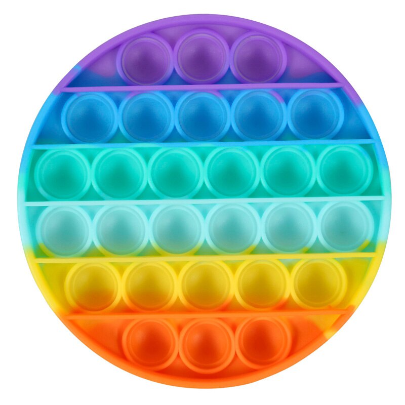 tęcza naciskać bańka denerwować zabawka sensoryczna pomaga złagodzić stres i zwiększyć ostrość miękka arytmetyczna ściśnij zabawkę: 1