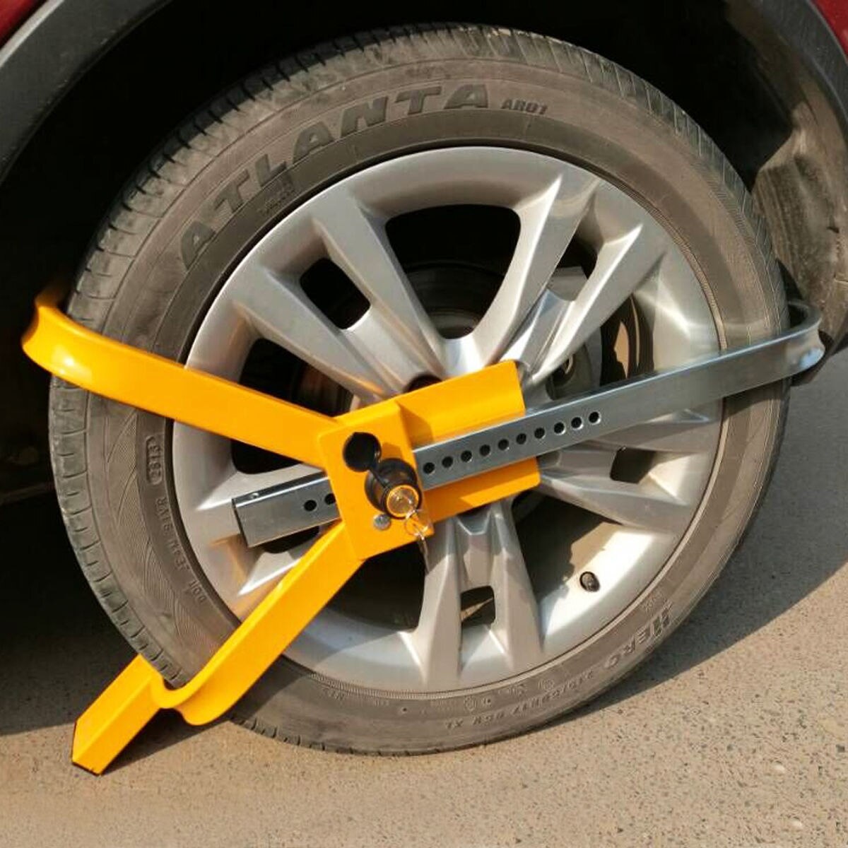 Car Lock Tire Claw Parking Locks Anti Theft Wheel Lock Clamp Boot Pickup Truck RV Boat Trailer Fit R13 R14 R15 for Ford Fusion