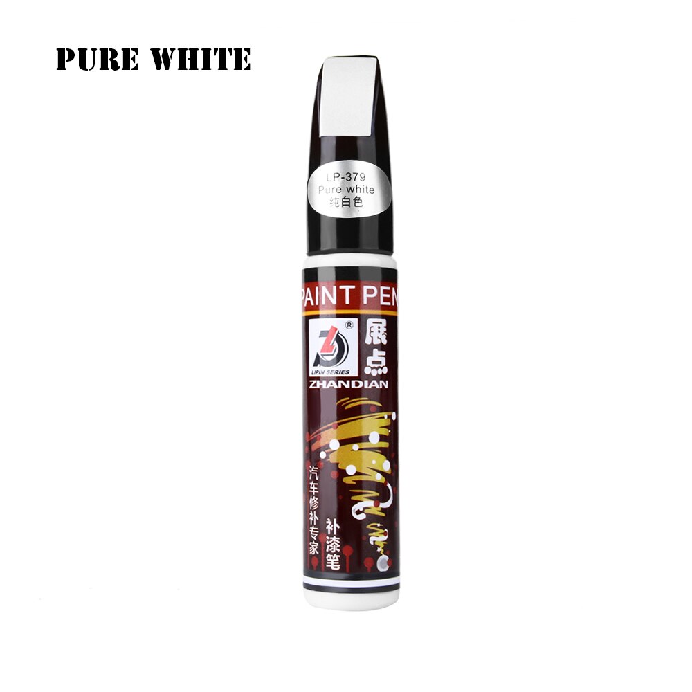 1PC samochodów Touch Up Pen naprawa zarysowań samochodowych Nick pisak do usuwania samochodów Auto Coat Scratch wyczyść naprawa marker z farbą Touch Up Remover: Pure White
