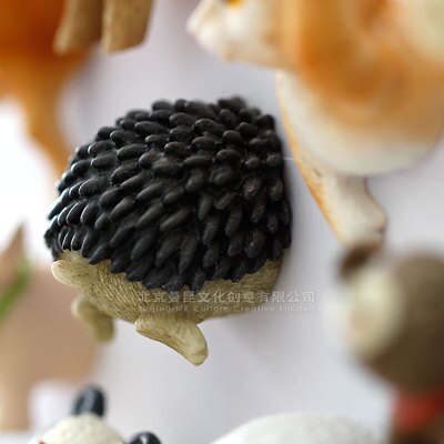 Cartoon 3D bust animal refrigerator stick magnet stick resin handicraft