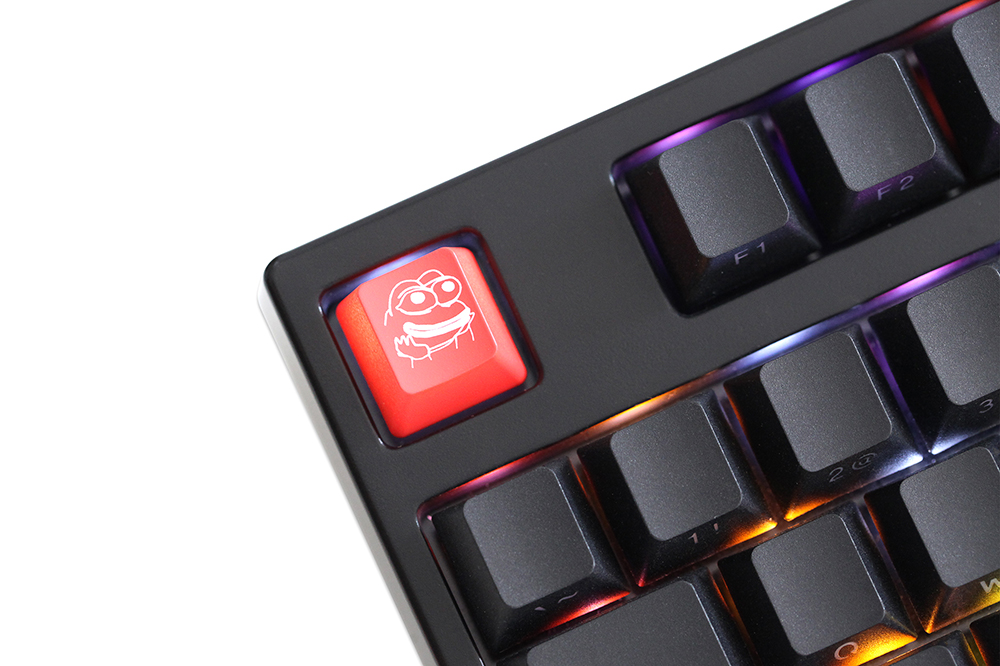 Nowość Shine Through Keycaps ABS Etched back lit black red r1 ESC Sad Frog THX meme Internet Trends