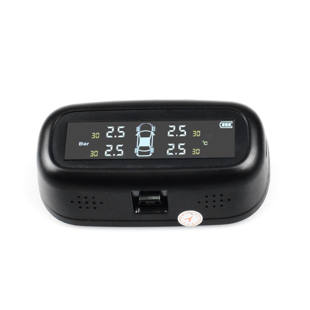 Auto Security Alarm Systems Tyre Pressure Smart Car TPMS Tyre Pressure Monitoring System Solar Power Digital LCD Display