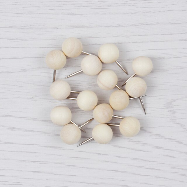 10/20 Pcs Box Container Thuis Craft Kantoor Houten Punaise Foto Muur Kurk Boord Decoratieve Kaart Push Pin Tekening Nail: C(20pcs)